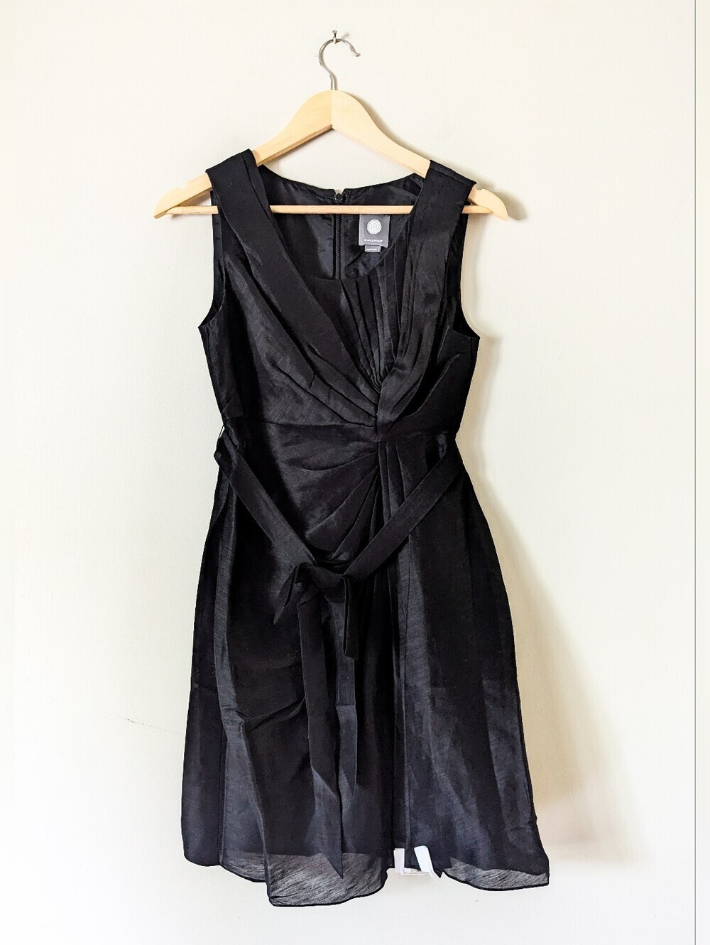 BHLDN Anthropologie Quillaree Black Silk Dress